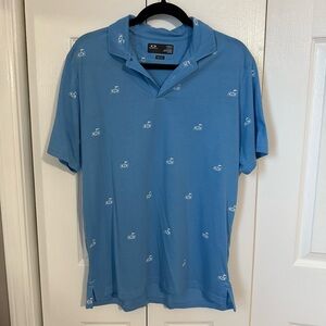Oakley Men's Blue Golf Polo